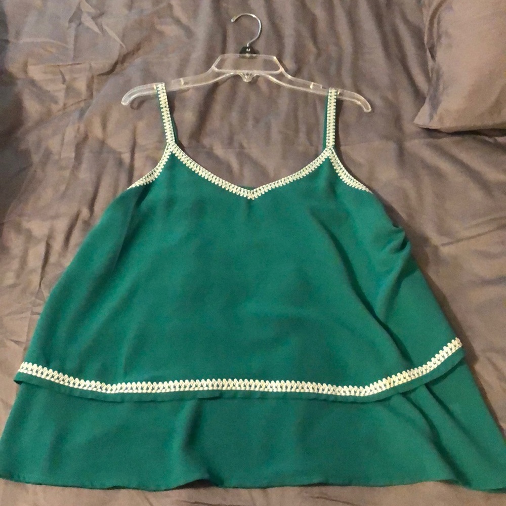 Green tank top